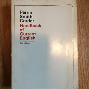 vintage 68' SOFT COVER EDITION HANDBOOK OF CURRENT ENGLISH